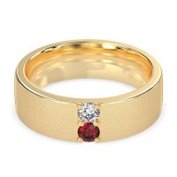 7mm Men's Sandblast Finish Band