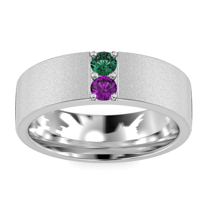 7mm Men's Sandblast Finish Band