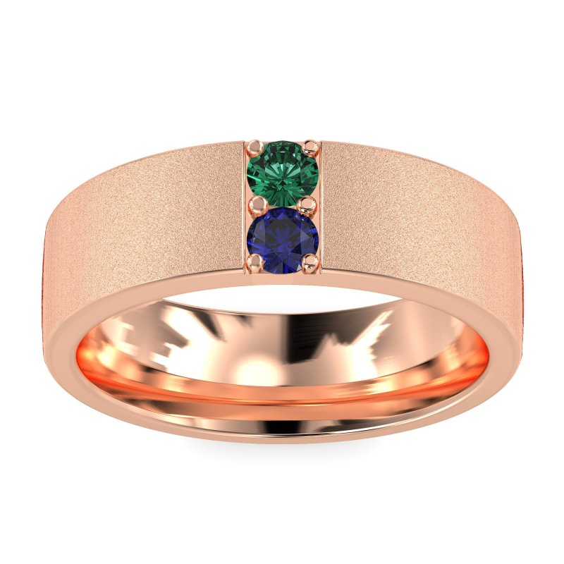 7mm Men's Sandblast Finish Band