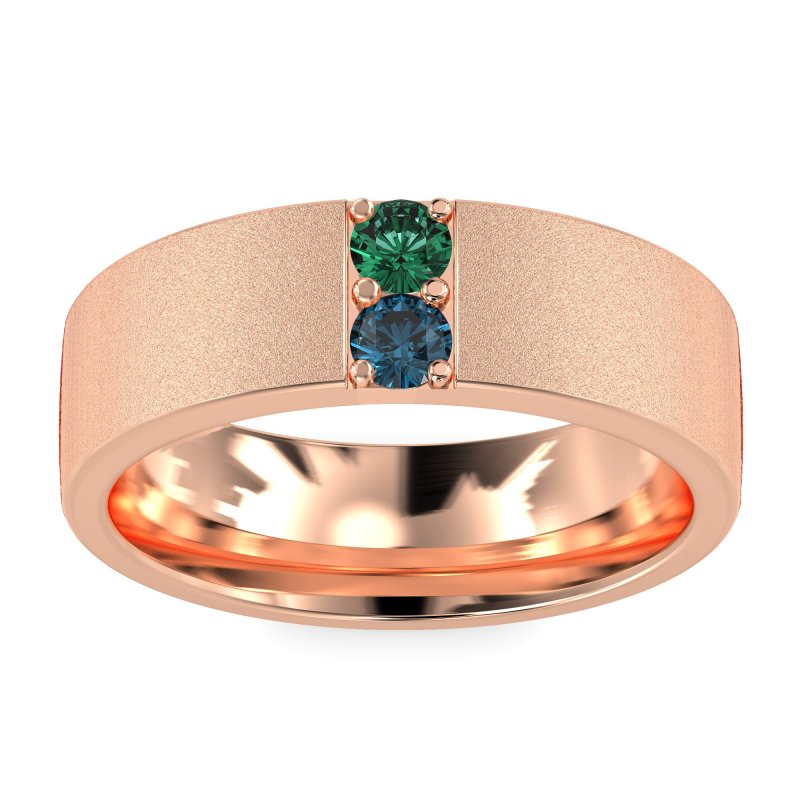 7mm Men's Sandblast Finish Band