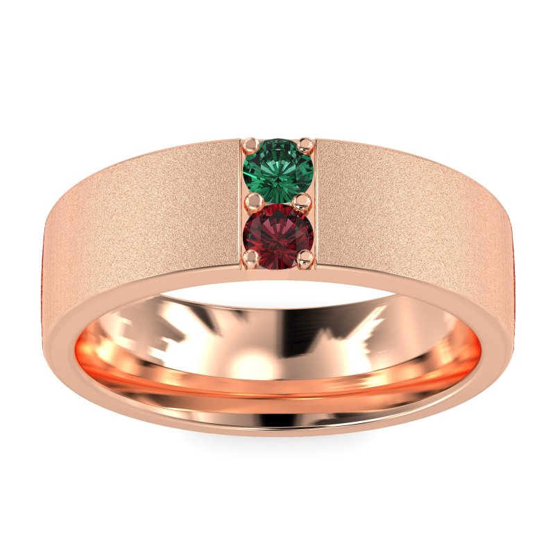 7mm Men's Sandblast Finish Band