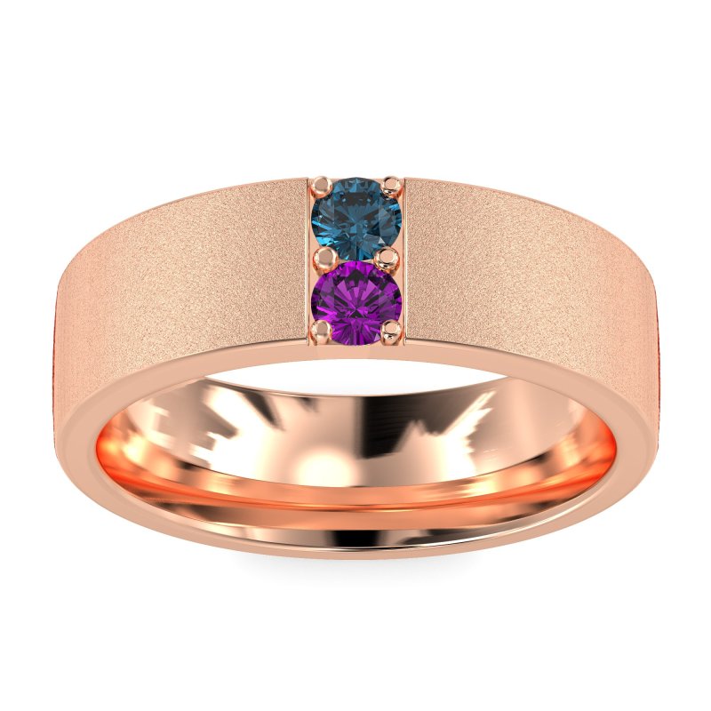 7mm Men's Sandblast Finish Band