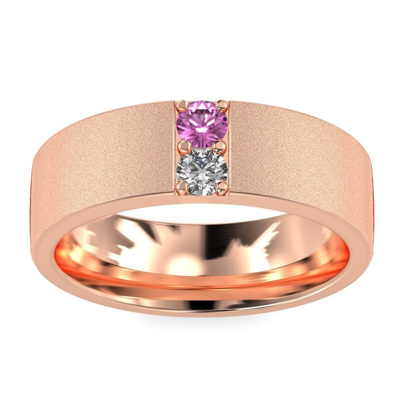 7mm Men's Sandblast Finish Band