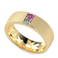 7mm Men's Sandblast Finish Band