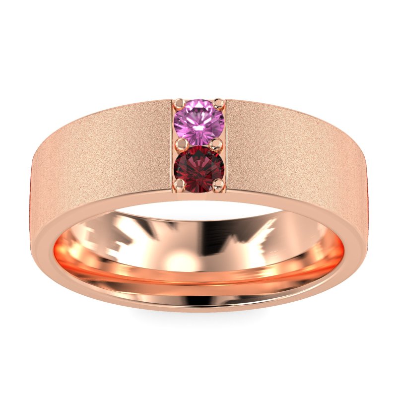 7mm Men's Sandblast Finish Band