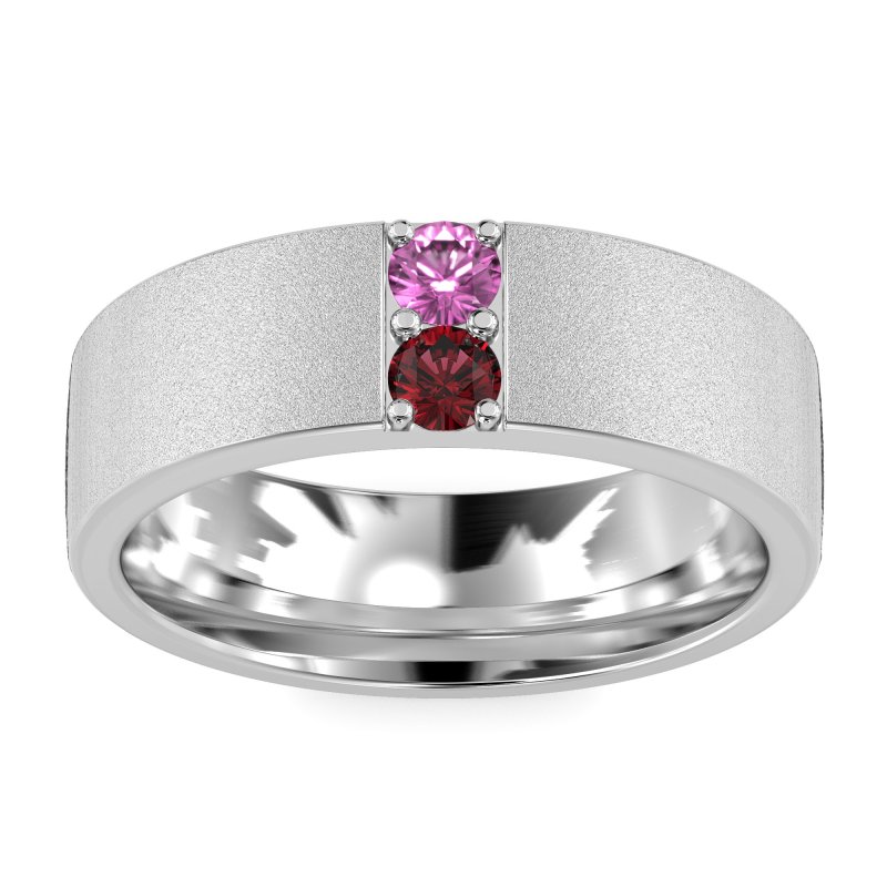 7mm Men's Sandblast Finish Band