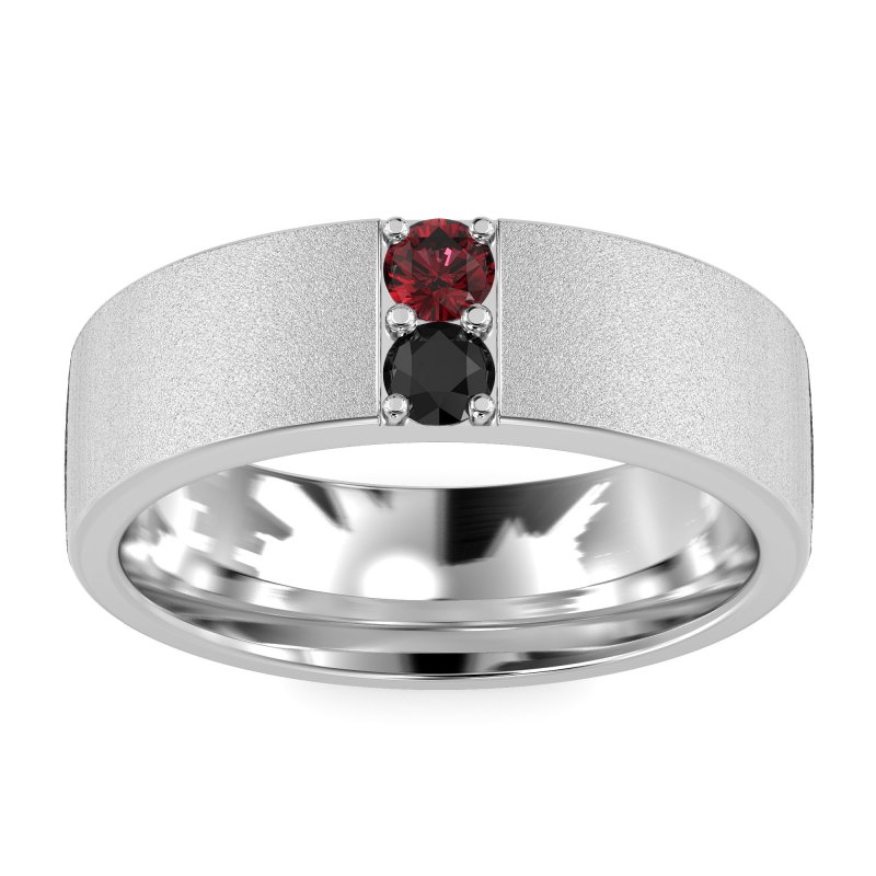 7mm Men's Sandblast Finish Band