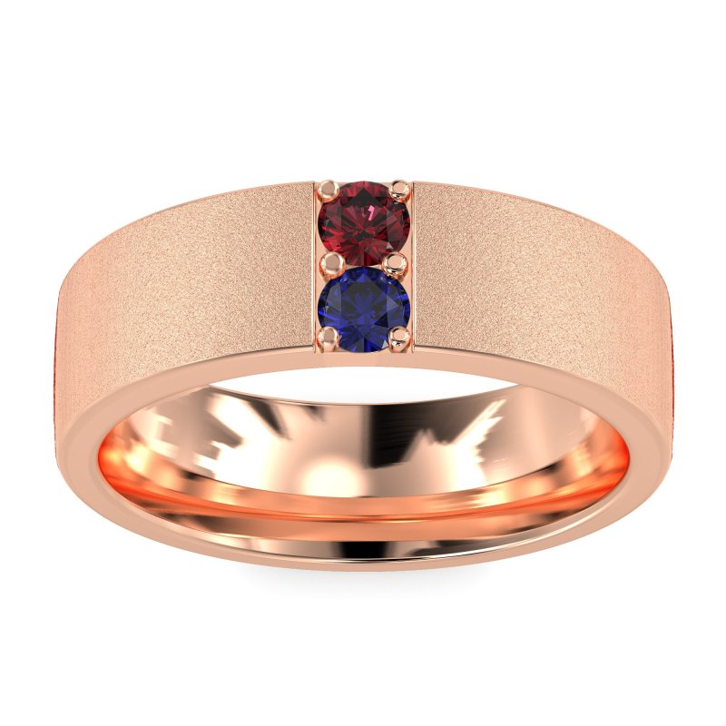 7mm Men's Sandblast Finish Band