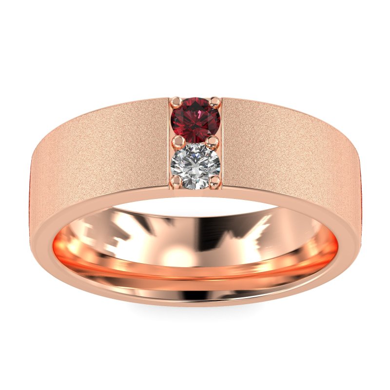 7mm Men's Sandblast Finish Band