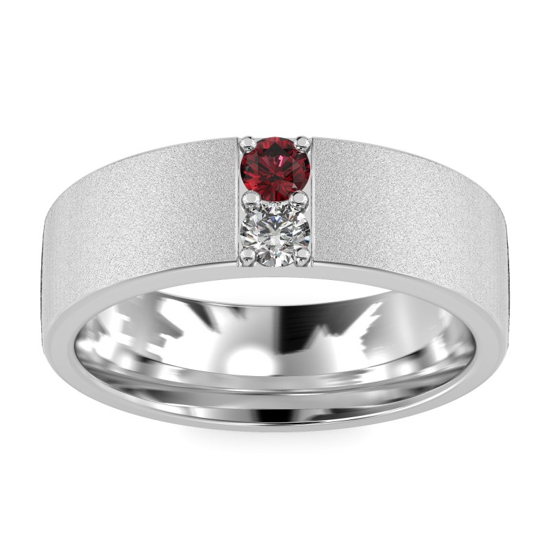 7mm Men's Sandblast Finish Band