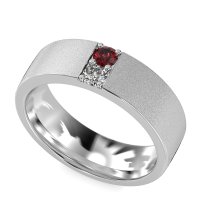 7mm Men's Sandblast Finish Band