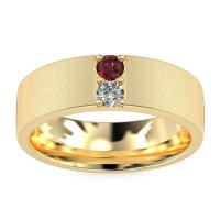 7mm Men's Sandblast Finish Band