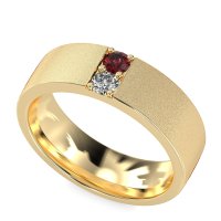 7mm Men's Sandblast Finish Band