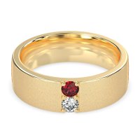 7mm Men's Sandblast Finish Band