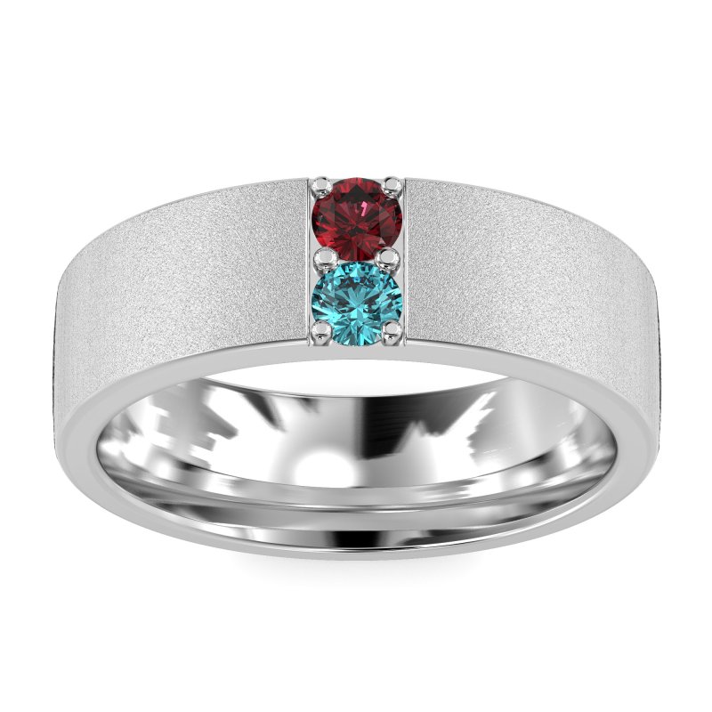 7mm Men's Sandblast Finish Band