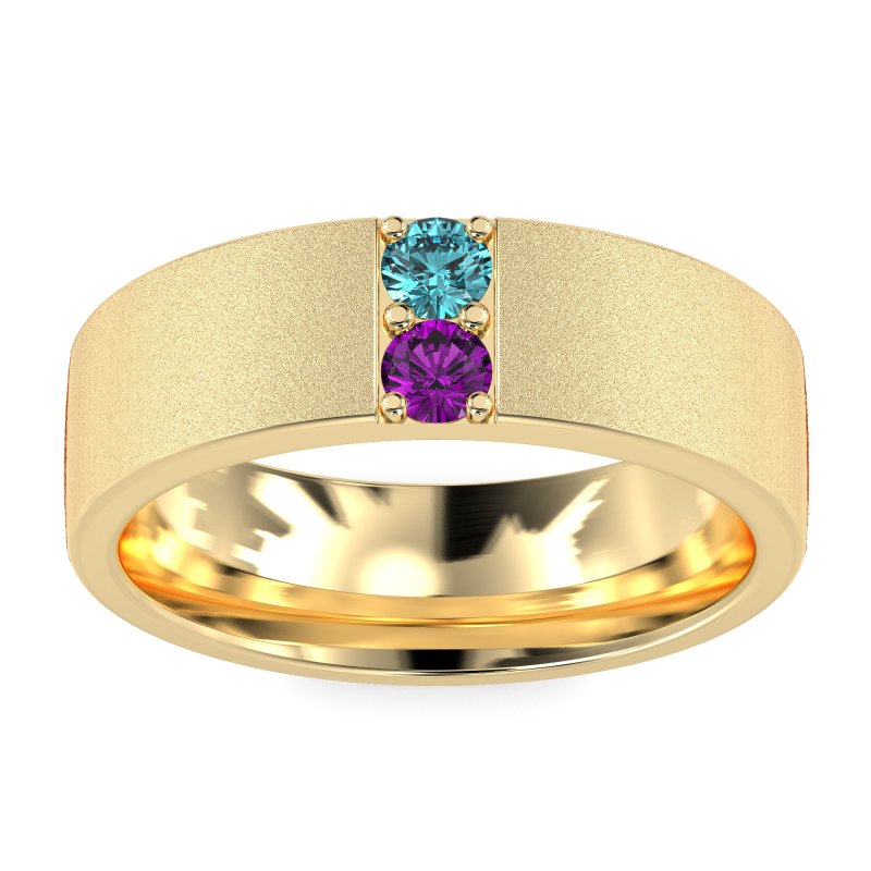 7mm Men's Sandblast Finish Band