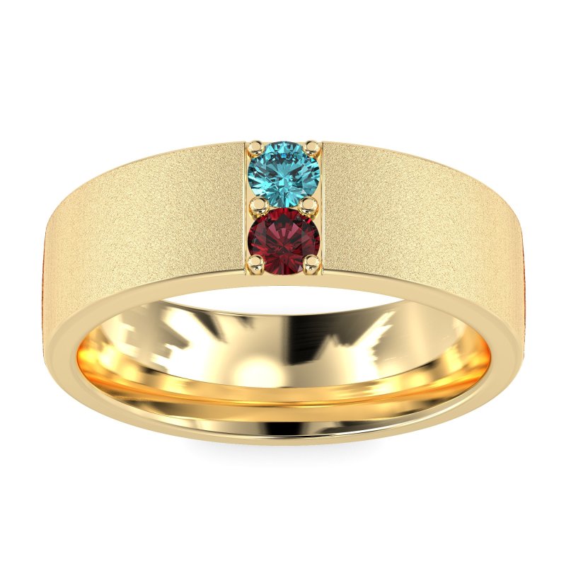 7mm Men's Sandblast Finish Band