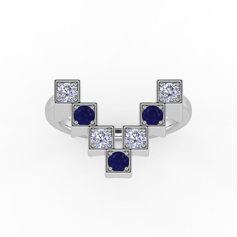 Vector Geometric V-Shaped Band
