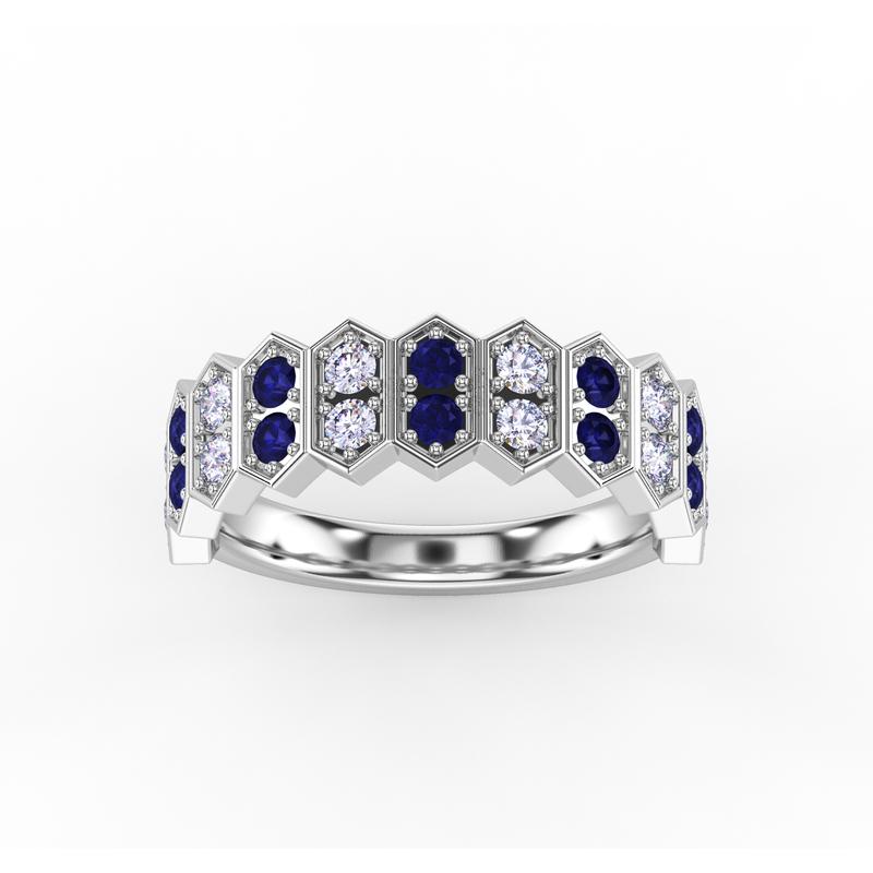 Art-Deco Hexagonal Band - Hexy