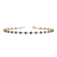 Chain Link Gemstone Bracelet