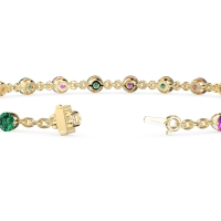 Chain Link Gemstone Bracelet