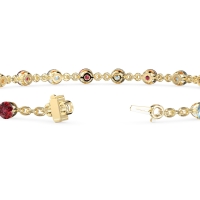 Chain Link Gemstone Bracelet