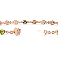 Chain Link Gemstone Bracelet