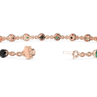 Chain Link Gemstone Bracelet