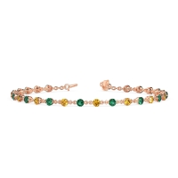 Chain Link Gemstone Bracelet