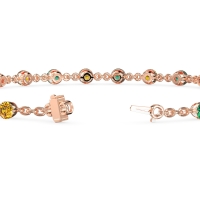 Chain Link Gemstone Bracelet