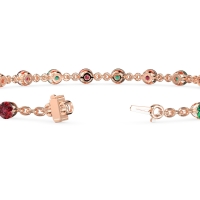 Chain Link Gemstone Bracelet