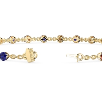 Chain Link Gemstone Bracelet