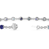 Chain Link Gemstone Bracelet