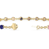 Chain Link Gemstone Bracelet
