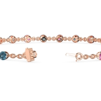 Chain Link Gemstone Bracelet