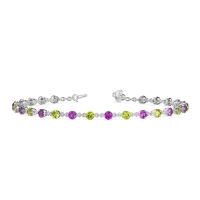 Chain Link Gemstone Bracelet