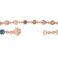 Chain Link Gemstone Bracelet