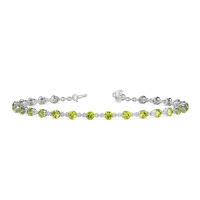 Chain Link Gemstone Bracelet