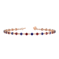 Chain Link Gemstone Bracelet