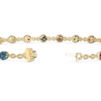 Chain Link Gemstone Bracelet