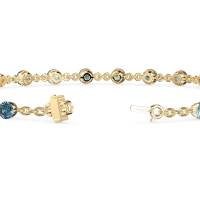 Chain Link Gemstone Bracelet