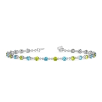 Chain Link Gemstone Bracelet