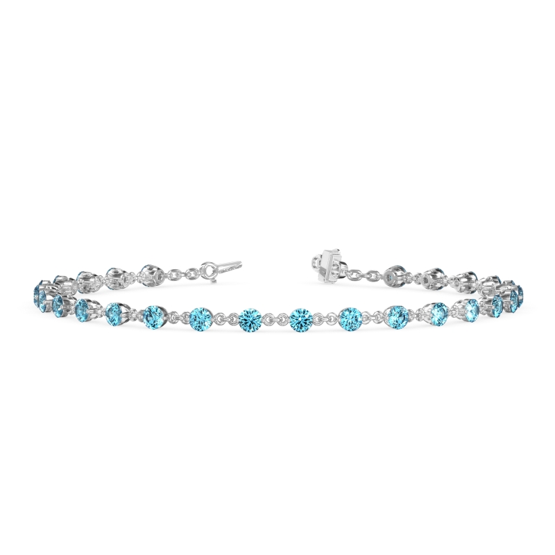 Chain Link Gemstone Bracelet