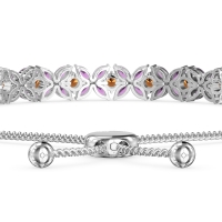 Marquise Flower Adjustable Bracelet