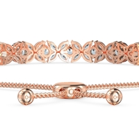 Marquise Flower Adjustable Bracelet