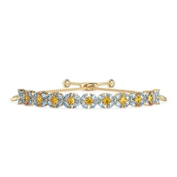 Marquise Flower Adjustable Bracelet