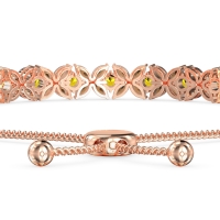 Marquise Flower Adjustable Bracelet