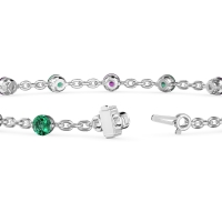 Round Shape Infinity Chain Bracelet