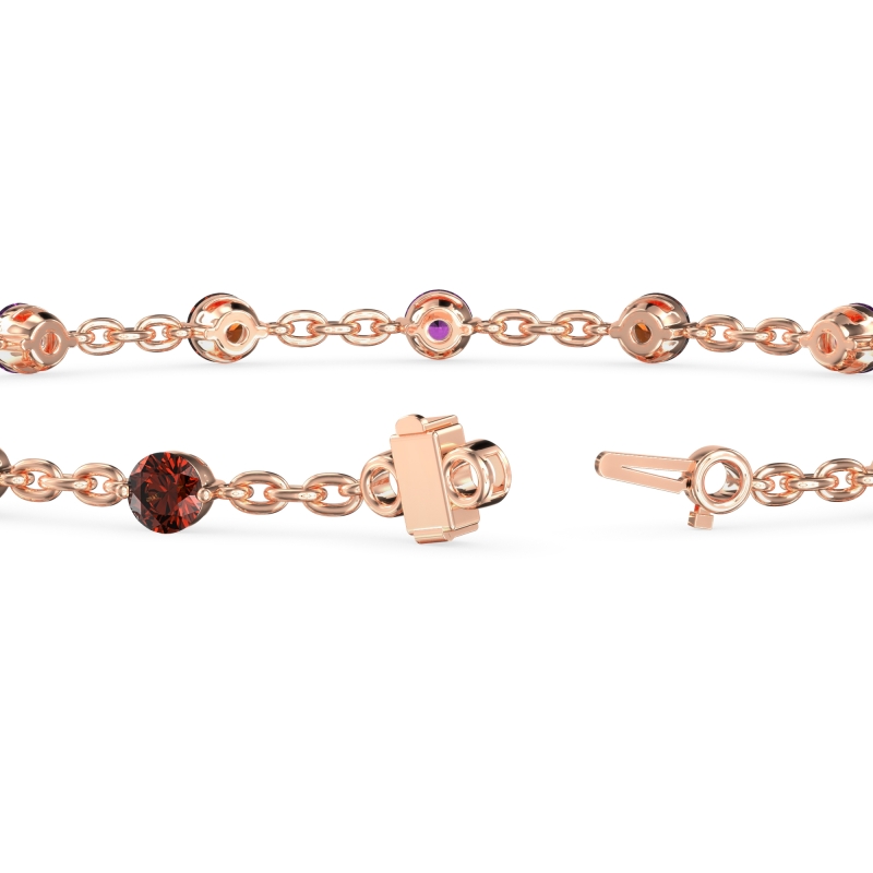 Round Shape Infinity Chain Bracelet