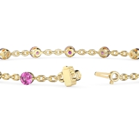 Round Shape Infinity Chain Bracelet